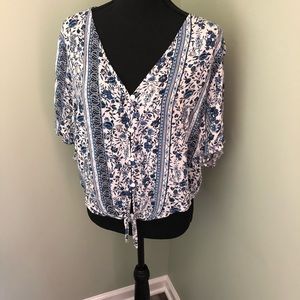 H&M Patterned tie Shirt